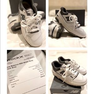 New Balance 550
White Grey Dark Grey